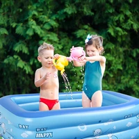 inflatable swimming pool square kids children home use paddling reservoir portable foldable children adult bathing tub