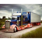 Алмазная живопись, 5D алмазная вышивка сделай сам, круглаяквадратная Алмазная мозаика с инкрустацией, украшение для дома, грузовик для вышивки крестиком