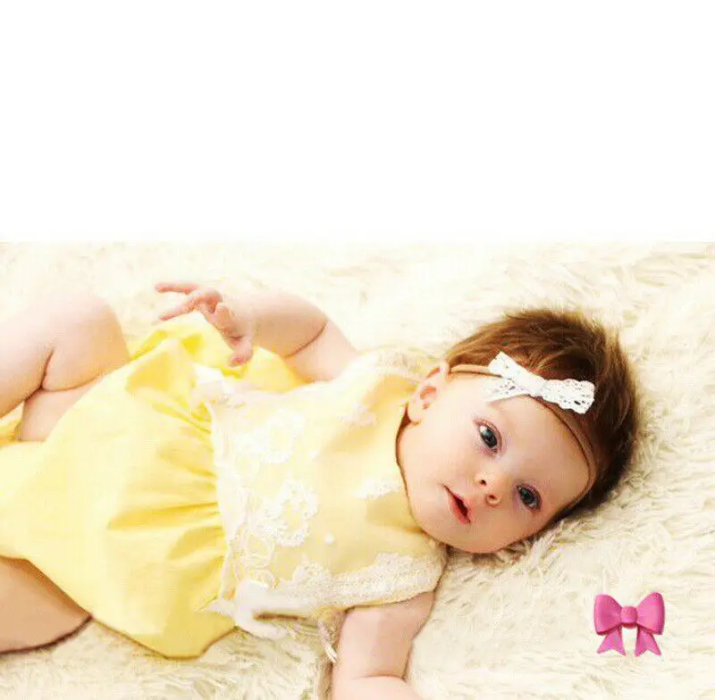 

Cute Toddler Baby Girl Summer Lace Bodysuit Romper Jumpsuit Sunsuit Clothes
