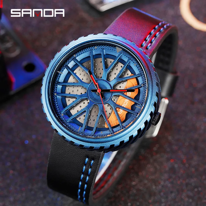 2021 New Belt Men 's Fashion Trend Cool Digital Watch