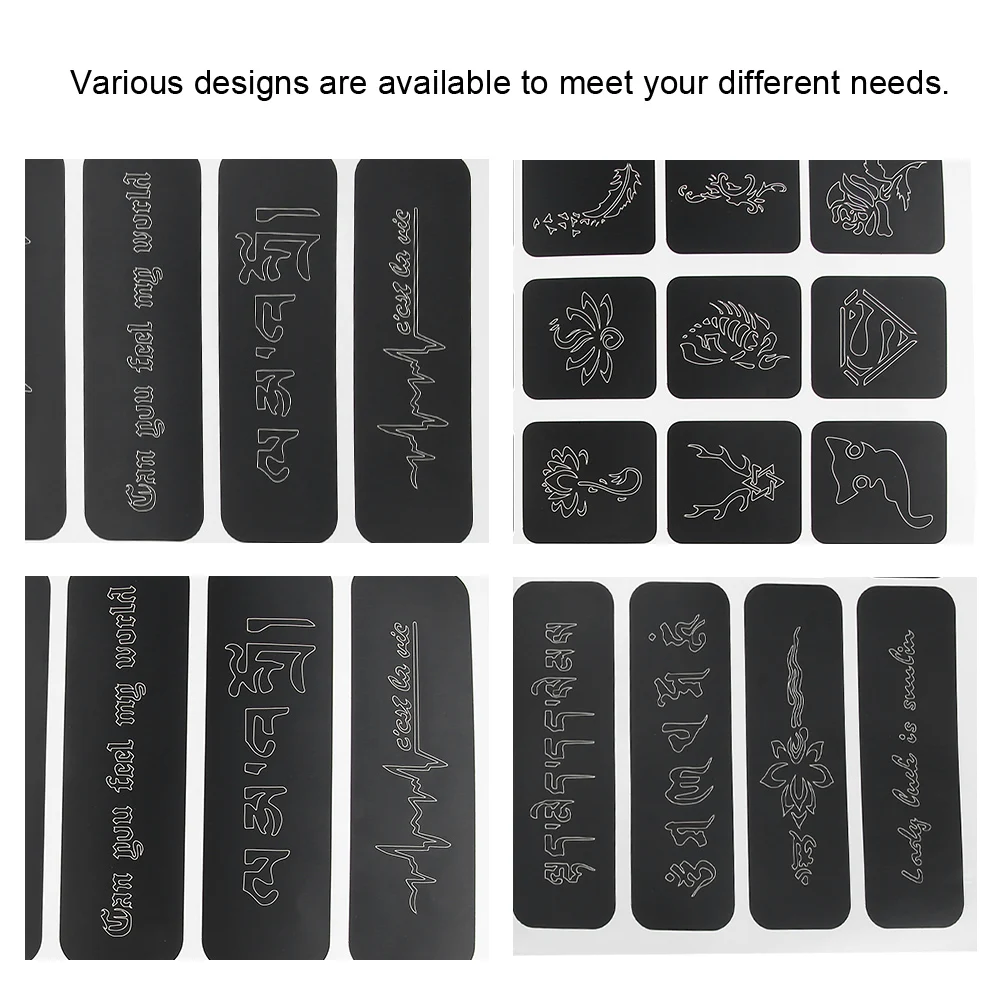 358 узоры аэрография блеск тату трафарет Для женщин Детский рисунок шаблон