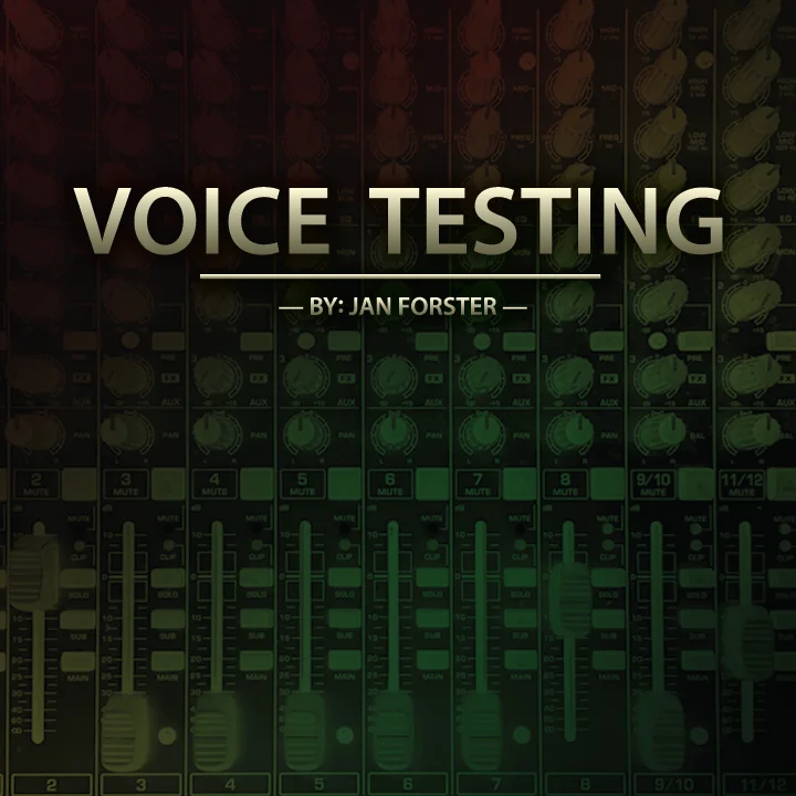 

Voice Testing by Jan Forster MAGIC TRICKS~