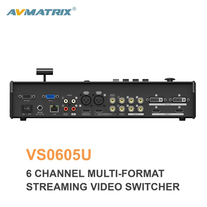 AVMATRIX VS0605U 6 CH входные сигналы мульти-формата потокового видео коммутатор со
