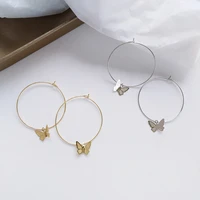 bohemia contracted hyperbole three dimensional butterfly earrings fashion geometry minimalist style stud earrings for women