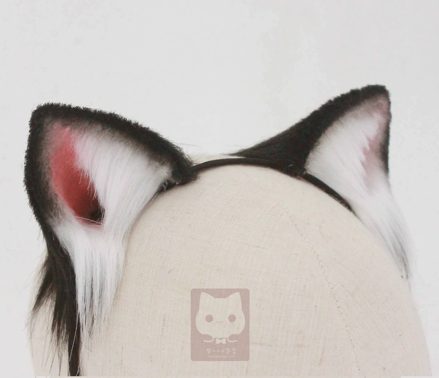 MMGG ручной работы черный Кот neko уши обруч для волос для аниме Лолита косплей костюм аксессуары