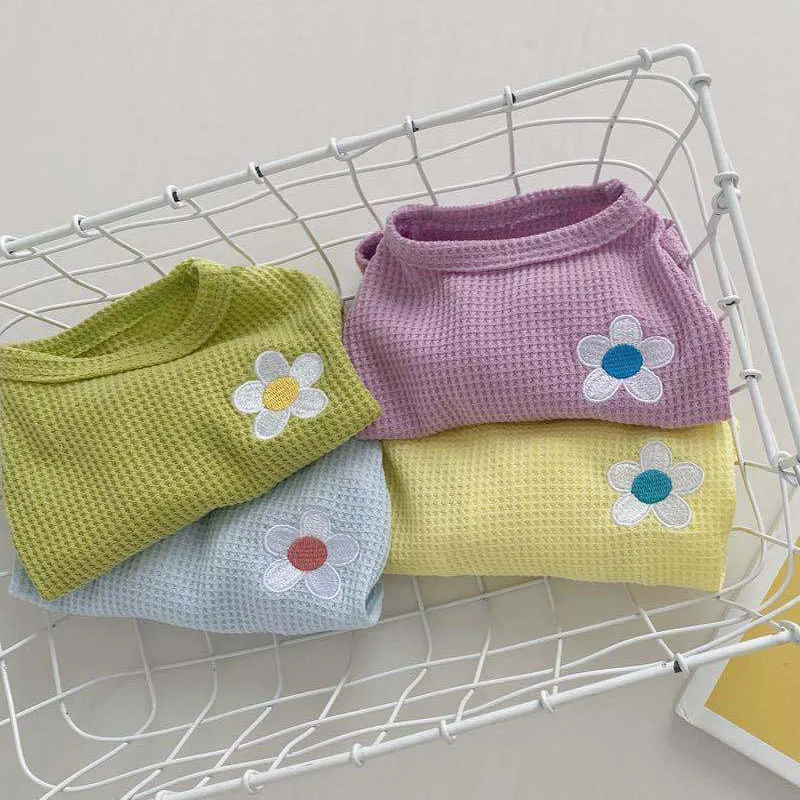 Синяя/желтая/фиолетовая/зеленая толстовка с цветочным принтом Футболка для