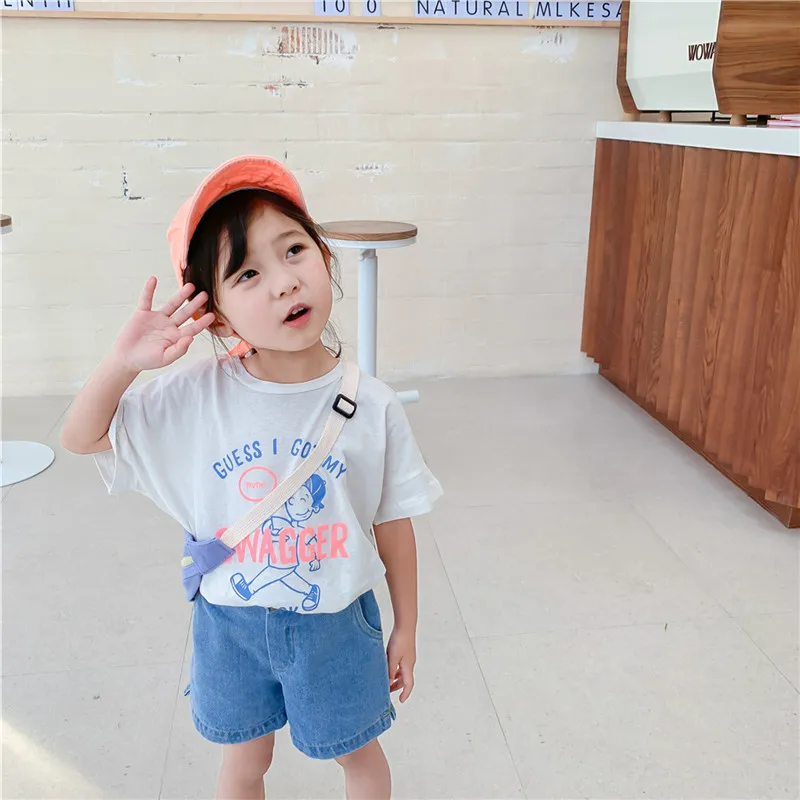 

Girls Baby's Kids Jean Shorts Pants 2021 Cool Spring Summer Toddler Cotton Beach Trousers Princess Children's Clothing
