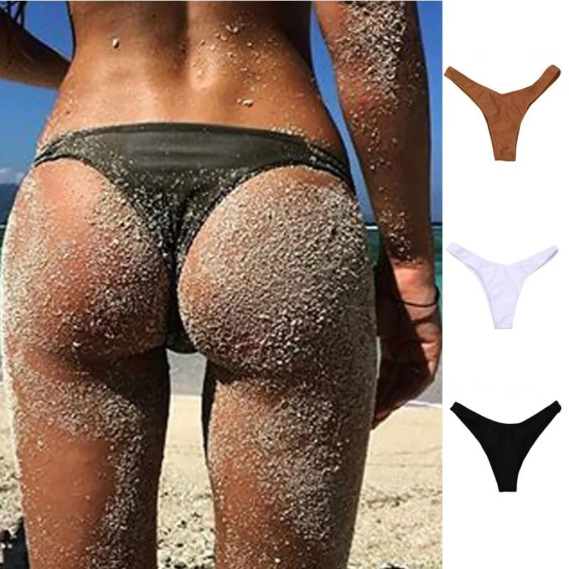 Одежда для плавания женские трусы бикини с боковыми завязками бразильские