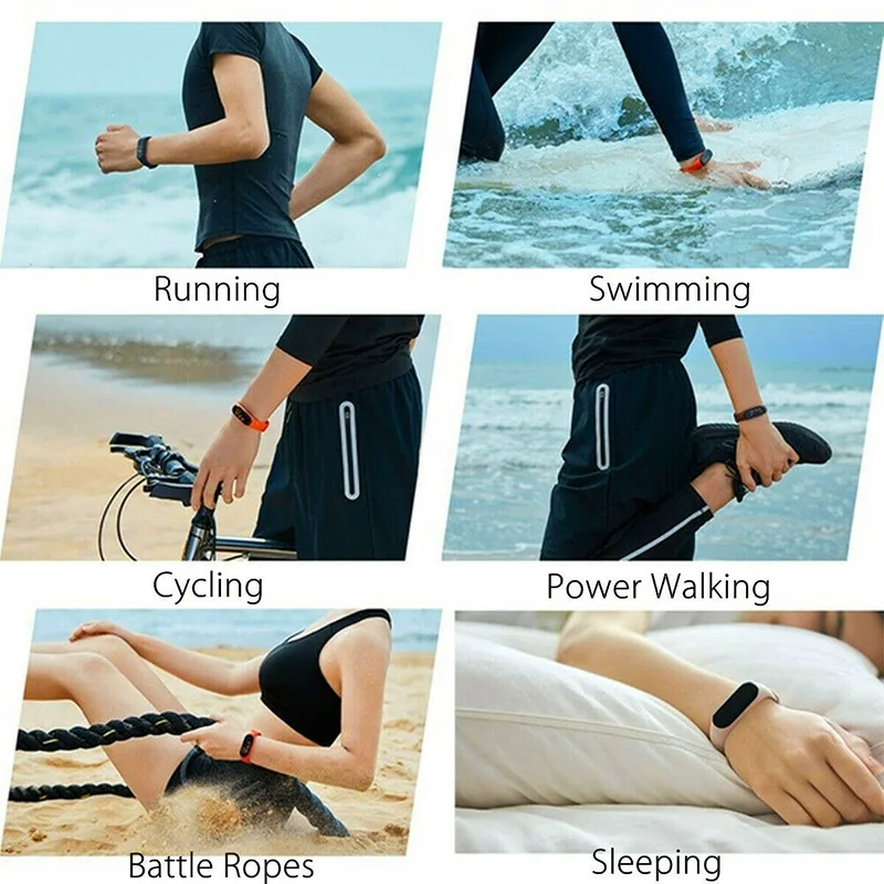 

Bluetooth M4 Smart Wristband Waterproof Watch Blood Pressure Real Heart Rate Monitor Fitness Tracker Smart Bracelet PK M3 Plus