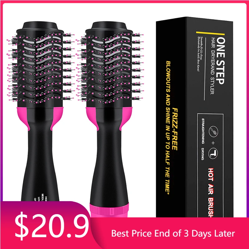 

Hair Dryer Hot Air Brush Hair Brush Volumizer Salon Hot Air Styling Brush Negative Ion Hair Curler Hairdryer Brush Dryer Brush