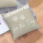 Используется для собаки, белого на бежевом. Наволочка для подушки, персонализированная наволочка сделай сам, льняная плюшевая мягкая бархатная наволочка для собак, щенков, лап