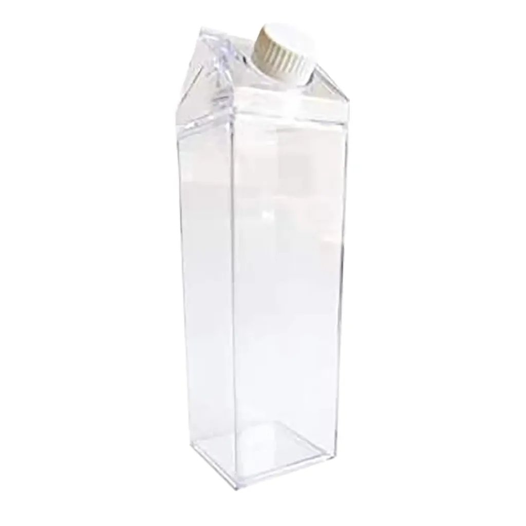 0.5l Water-bottle Drinkware Shaker Sports Square Milk Water Bottle Bpa Free Waterbottle Transparent Reusable Jug Bottles | Дом и сад