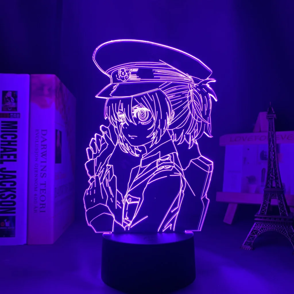 

Anime Led Lamp Saga of Tanya The Evil for Bedroom Decor Nightlight Birthday Gifts for Women Men Konosuba Manga 3d Light