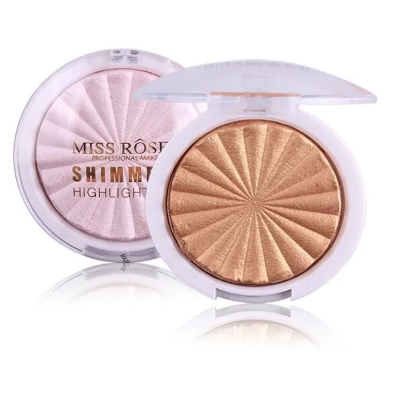 MISS ROSE 1 шт 3D Мерцающая хайлайтер палитра пудры для лица основа макияжа