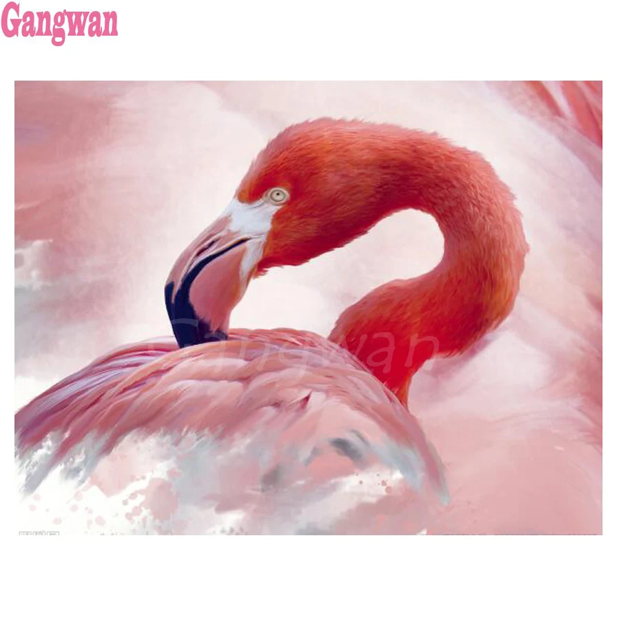 5d алмазная вышивка сделай сам распродажа живопись с фламинго птица полная