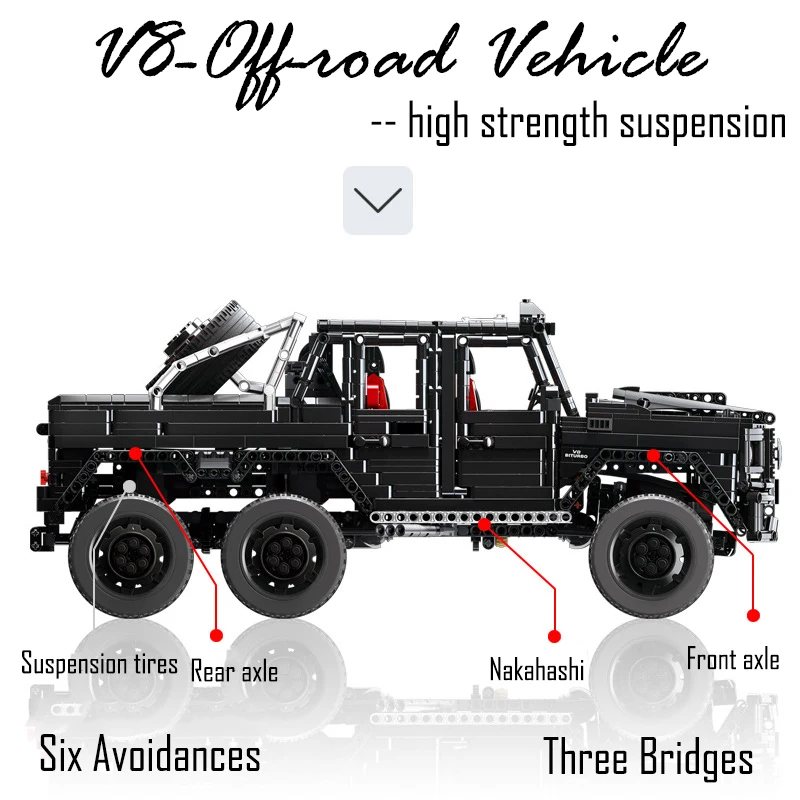 3300 шт. высокотехнологичный внедорожник детский внедорожник|Блочные