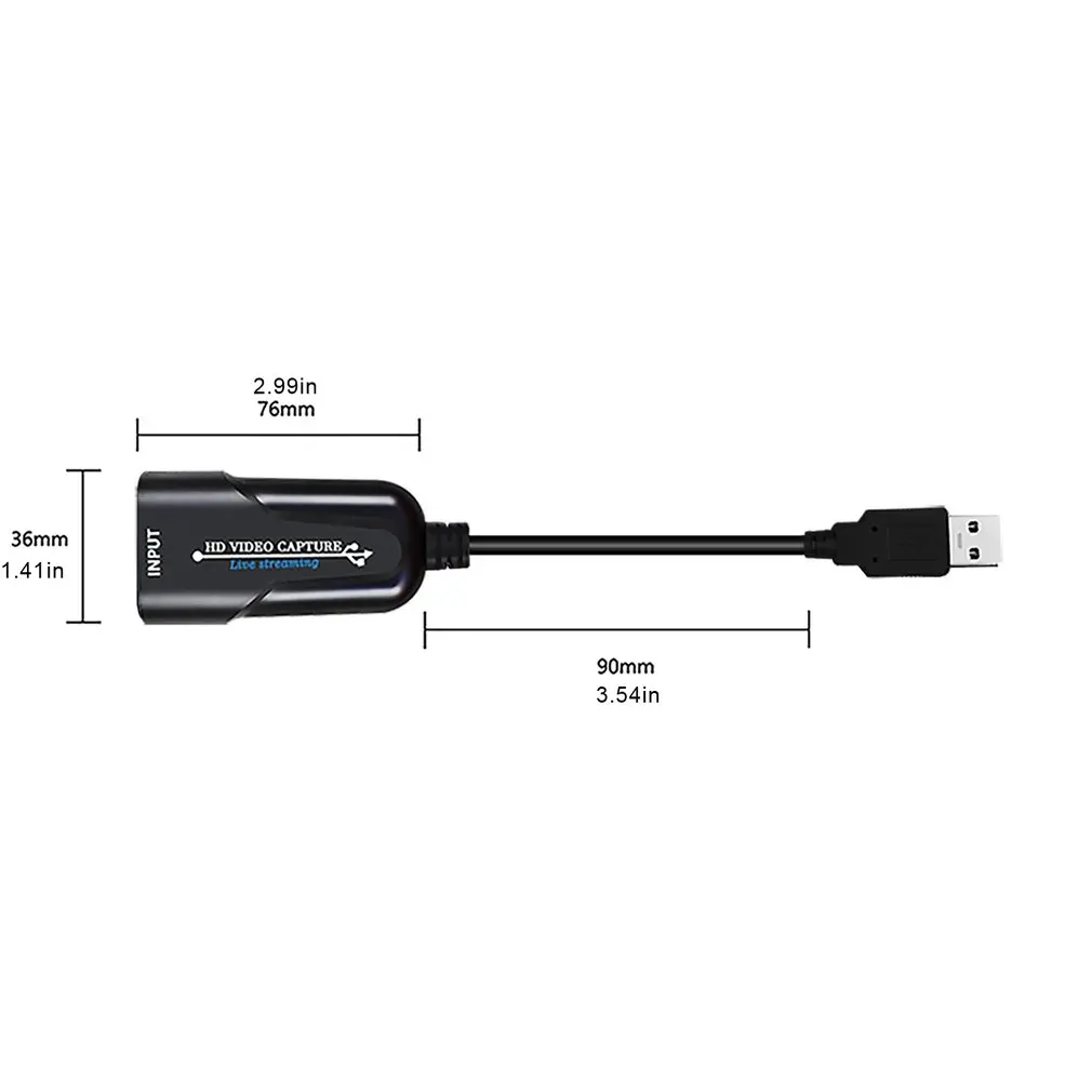 Портативный USB 2 0 HDMI игровая карта захвата 1080P placa de video надежный потоковый адаптер