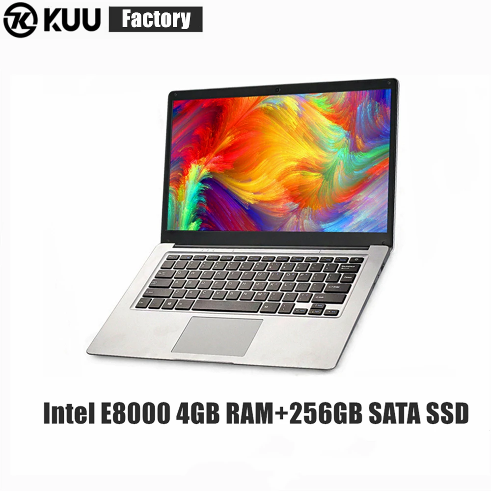 Ноутбук KUU SBooK 14 1 дюйма для Intel E8000 четырехъядерный 4 Гб ОЗУ 64 ГБ eMMC FHD экран легкий