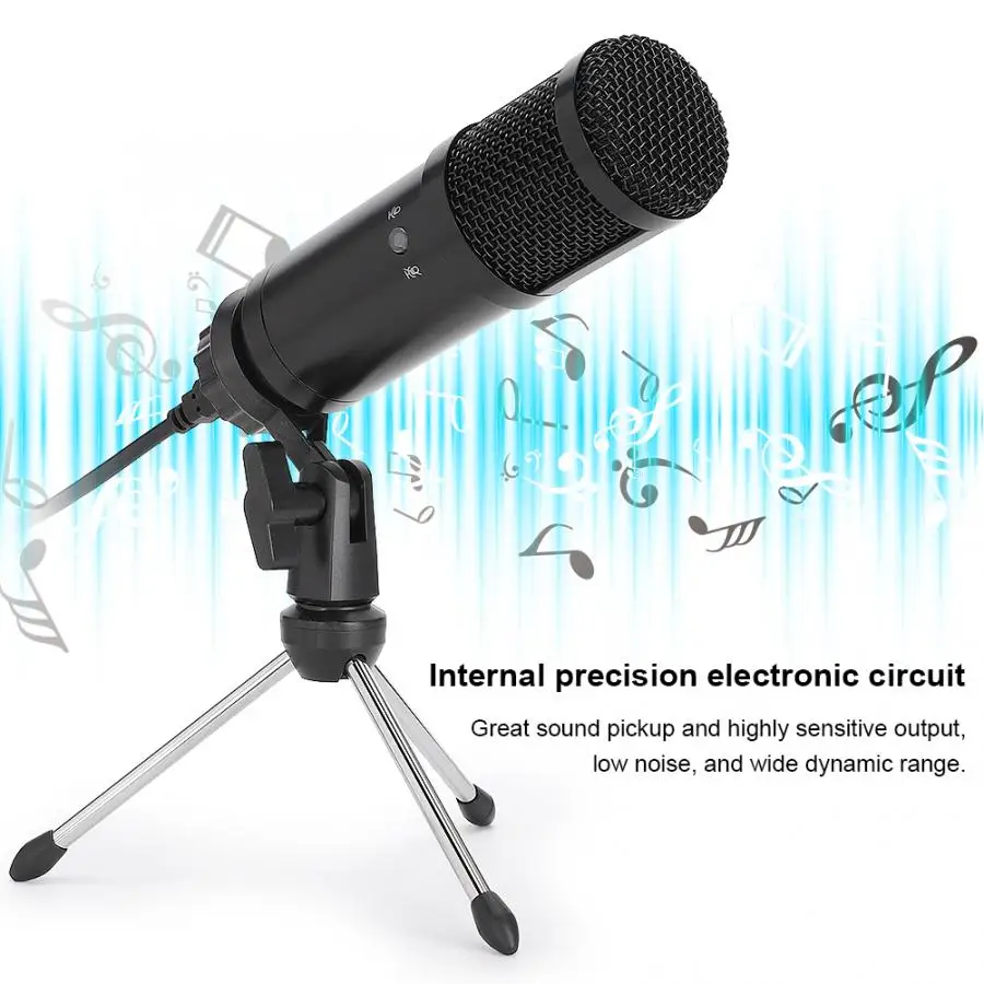 Конденсаторный микрофон с микрофоном microfono inalambrico со штативом для караоке