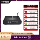 Безвентиляторный настольный компьютер Topton Nuc, Intel Core i7 10710U i5 8265U, Windows 10, аппаратное обеспечение 2 * DDR4 M.2 4K HTPC, мини-ПК