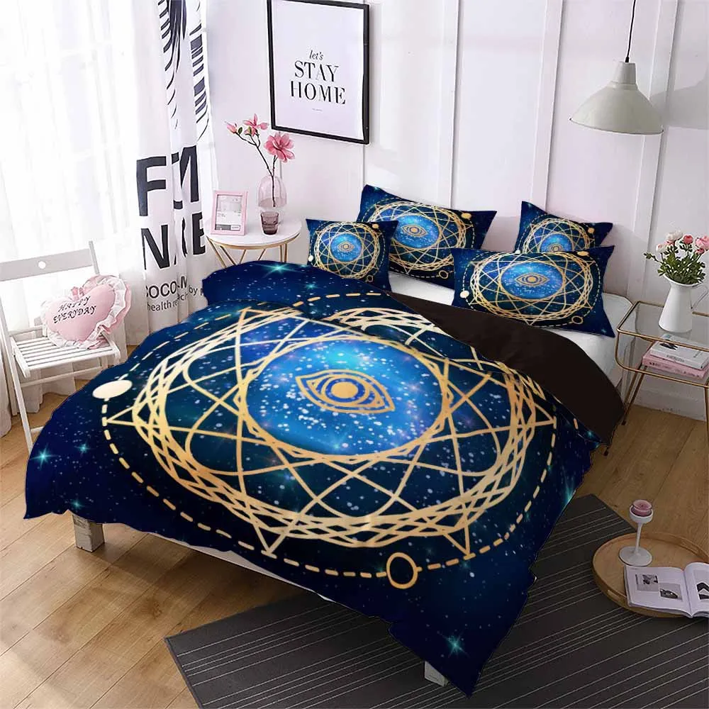 

Religion Magic Pattern Bedding Sets Australia /Europe/USA Full Queen King Size Bed Quilt Duvet Cover Pillow Case 2-3 Pieces Sets