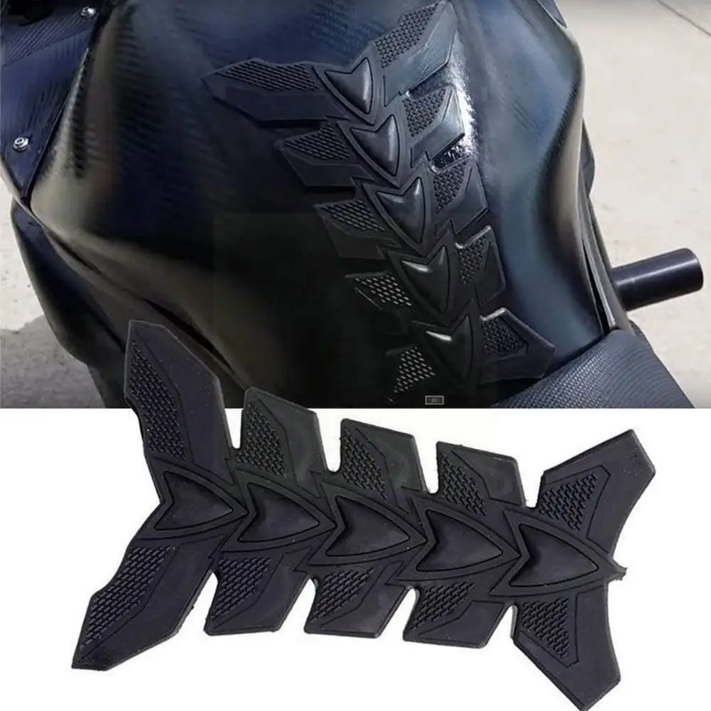 

Universal Black 3D Rubber Sticker Motorcycle Modified Pad Gas Tank Decal Protector Tank Sticker Fuel Pad Accessories Protec W6F7