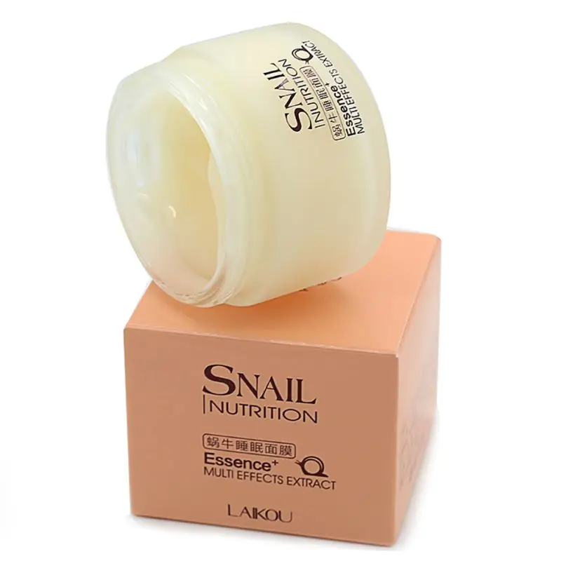 Snail Sleeping Mask Гиалуроновая кислота против морщин против старения лица дневной коллагеновый крем увлажняющий питательный тугой кожи Serumcar