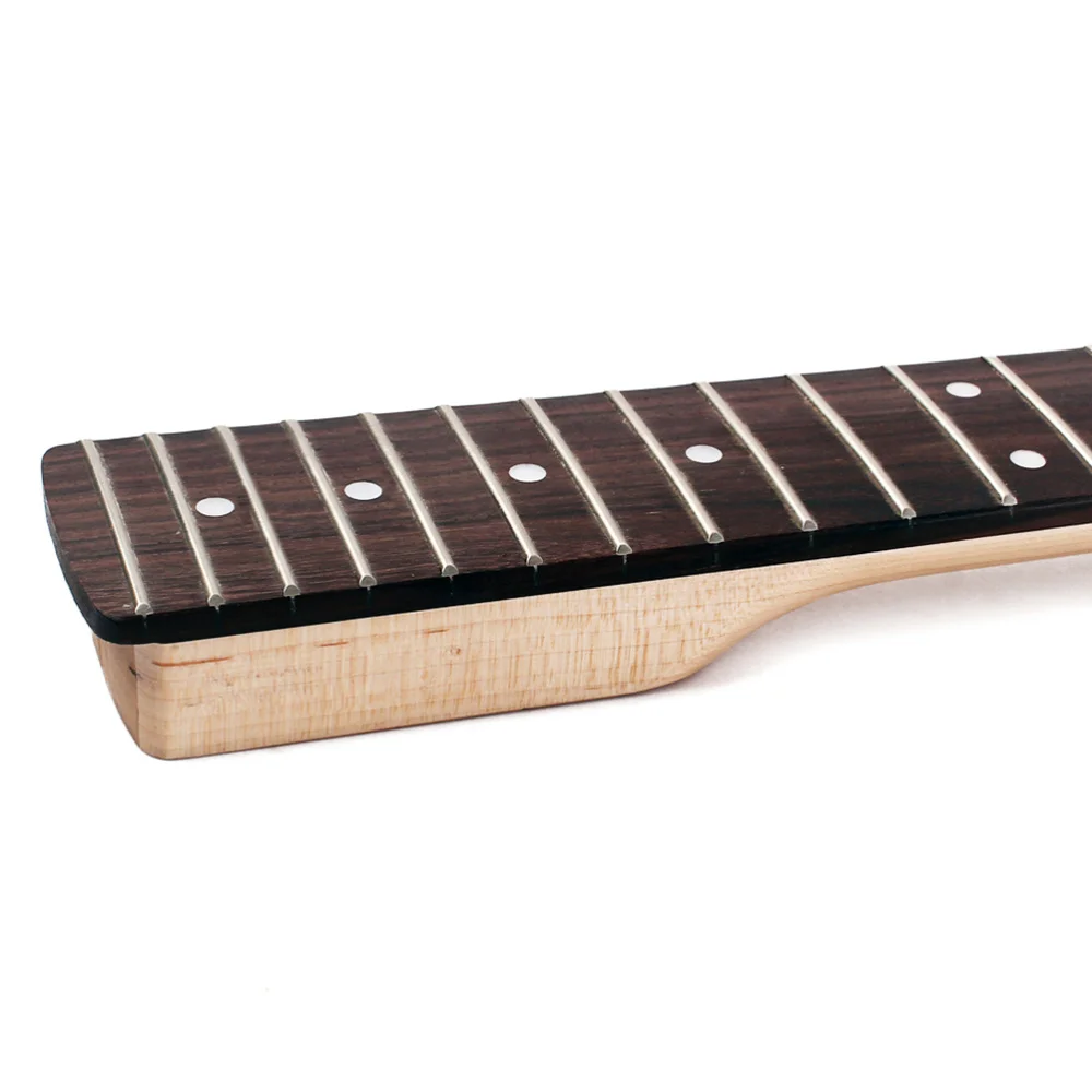 

22 Frets Dot Inlay DIY Maple Guitar Neck Paddle Headstock Electric Guitar Replacement