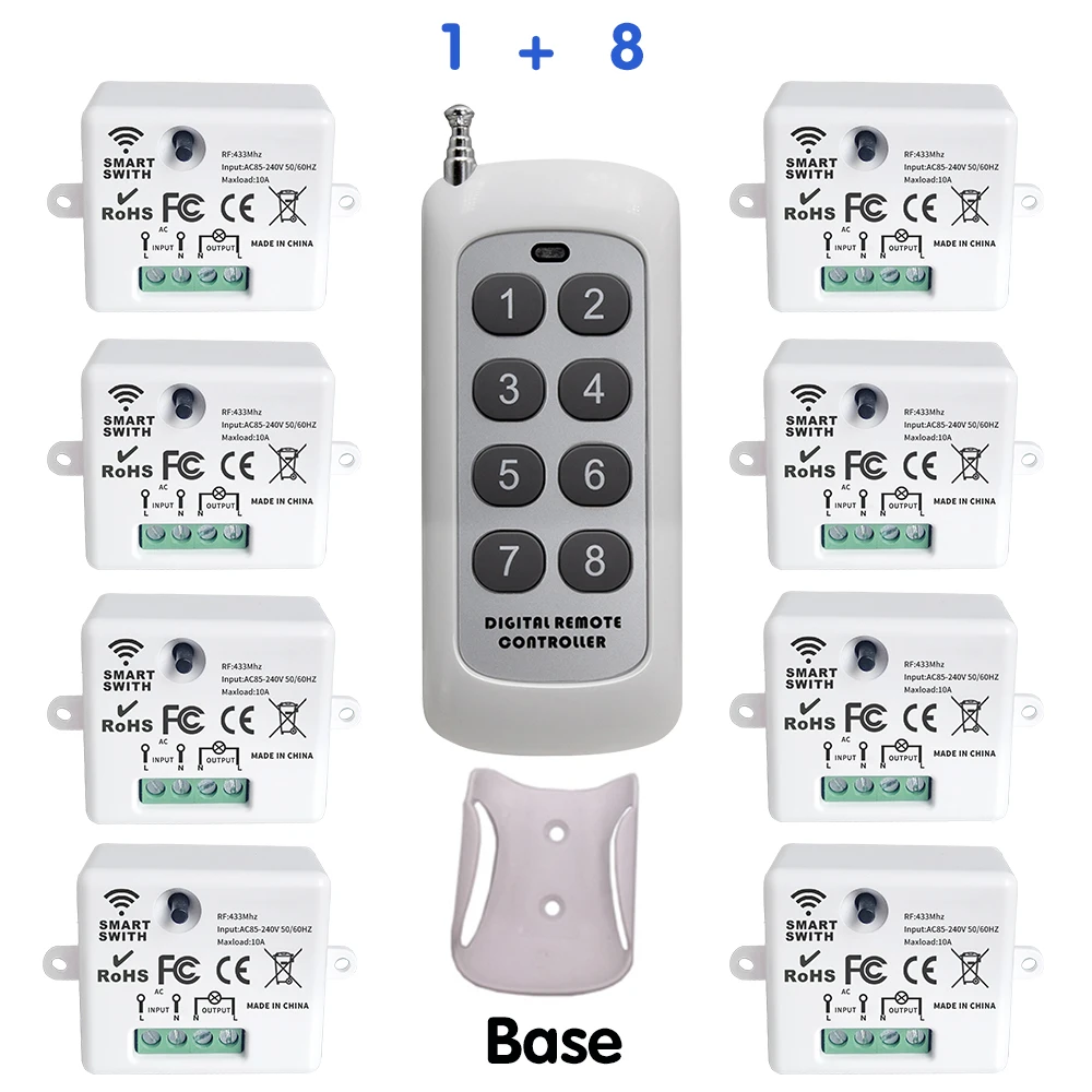 

Беспроводной умный выключатель Tedeligo для LED ламп и вентиляторов