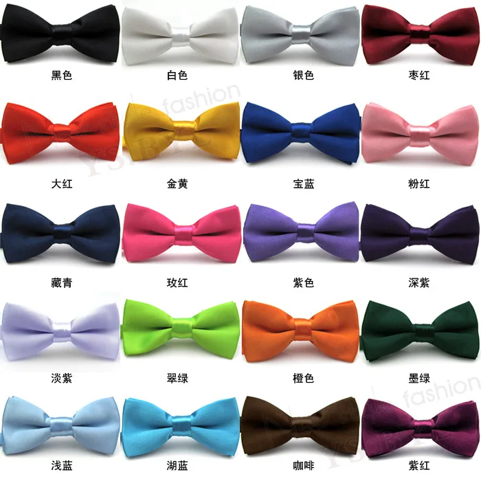 Classic Kid Bowtie Boys Grils Baby Children Bow Tie Fashion 35 Solid Color Mint Green Red Black White Pets Cravate Prom |