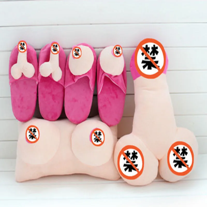 Плюшевая подушка большая женская грудь игрушка пенис член Подушка пара смешной