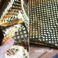 50x150cm cats eye glitter textured leather gold waterproof diy coat bags bows stage clothes decor designer leather fabric