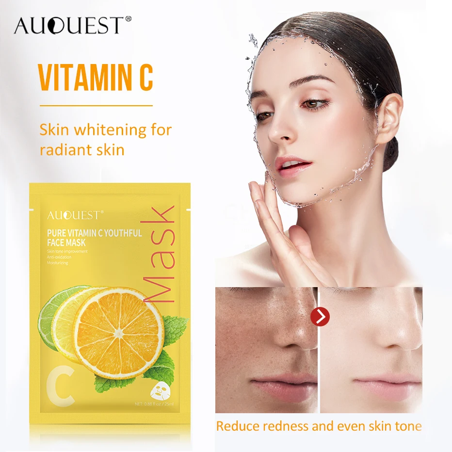 Увлажняющая отбеливающая маска для лица с витамином C | Красота и здоровье