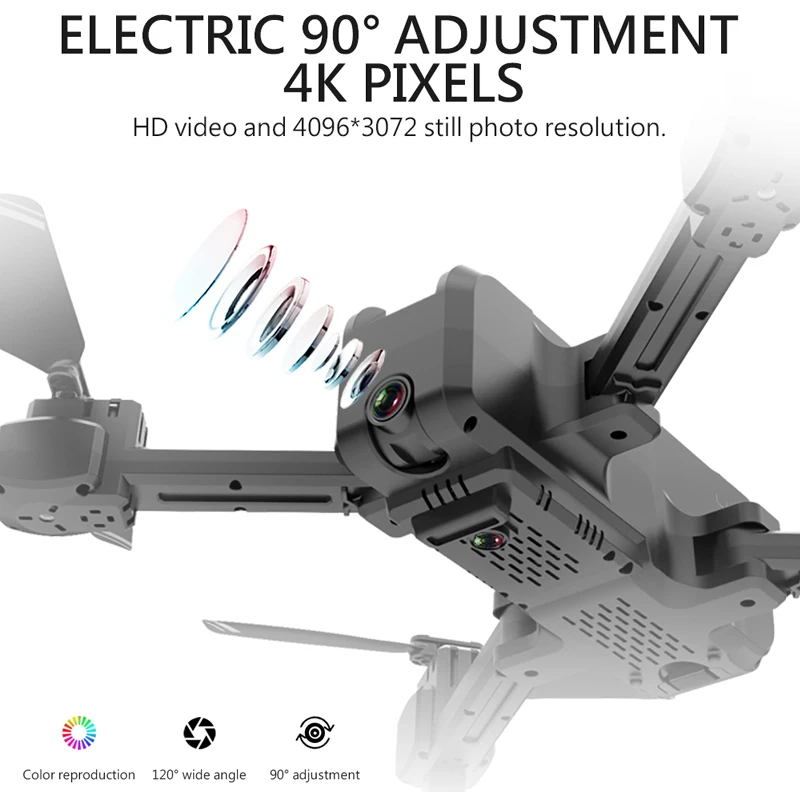 Камера HY607G Drone 4K двойная регулируемая камера Селфи Радиоуправляемый