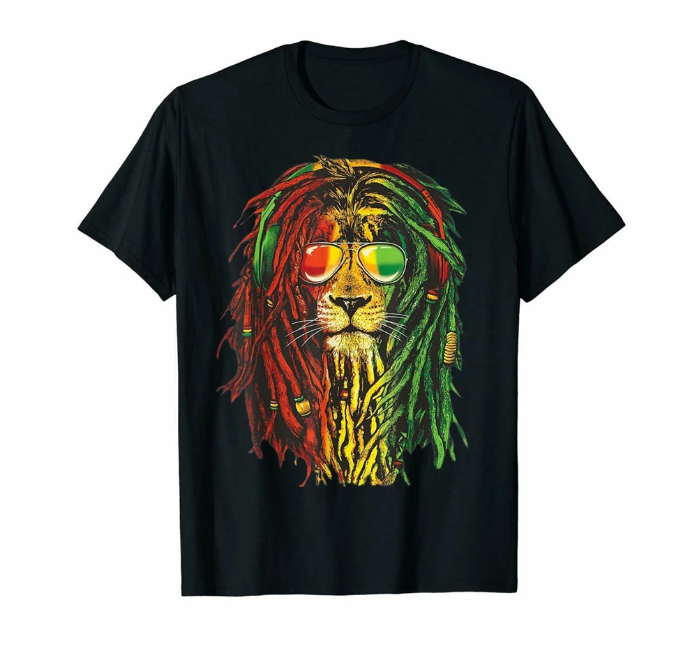 Black Marley Rasta новинка футболка для влюбленных дредлок Лев Боба американский мужской