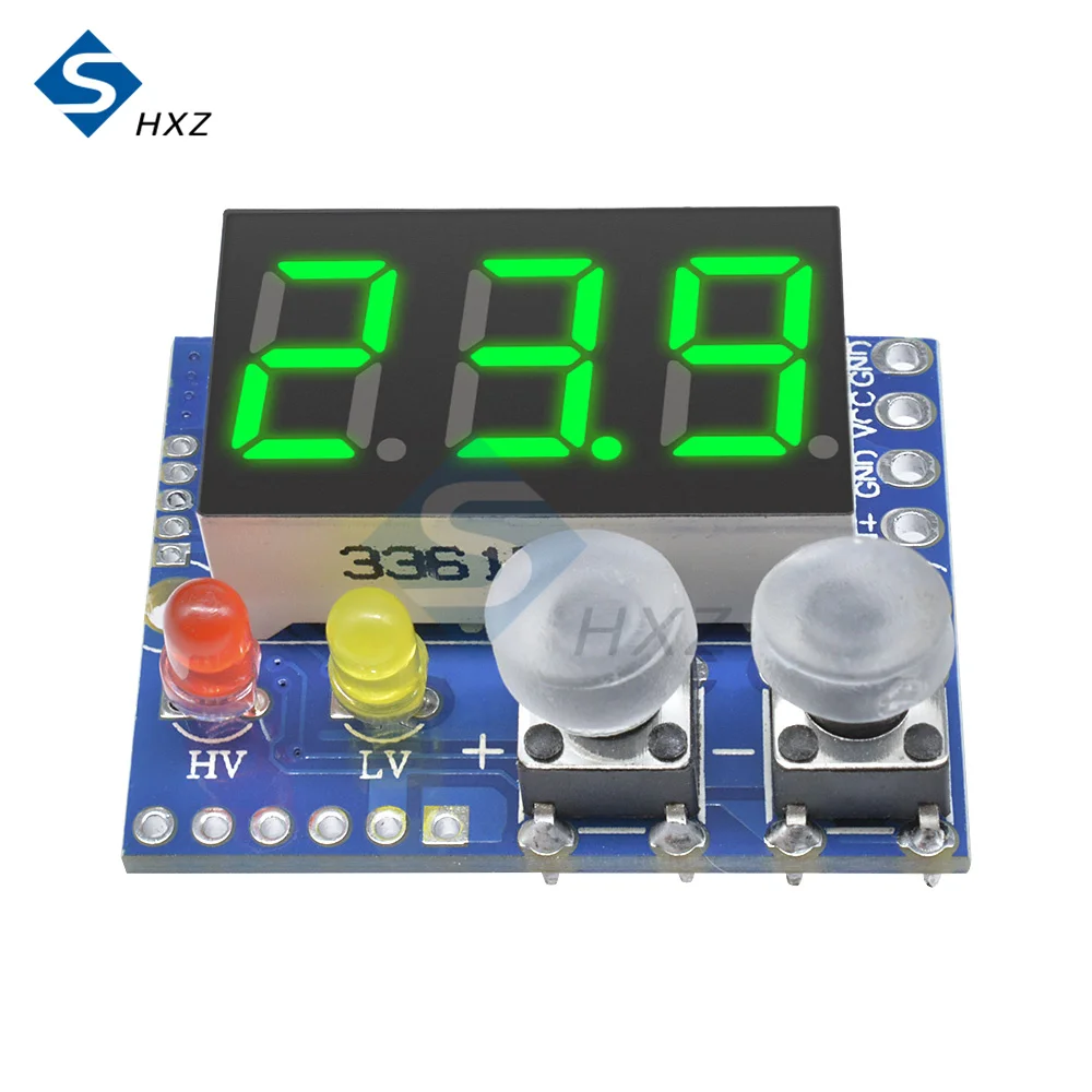 

DC 0-99.9V LED Digital Display Buzzer Alarm Voltmeter Meter Voltage Lipo Voltage LED Indicator Tester For RC Car Battery Boat