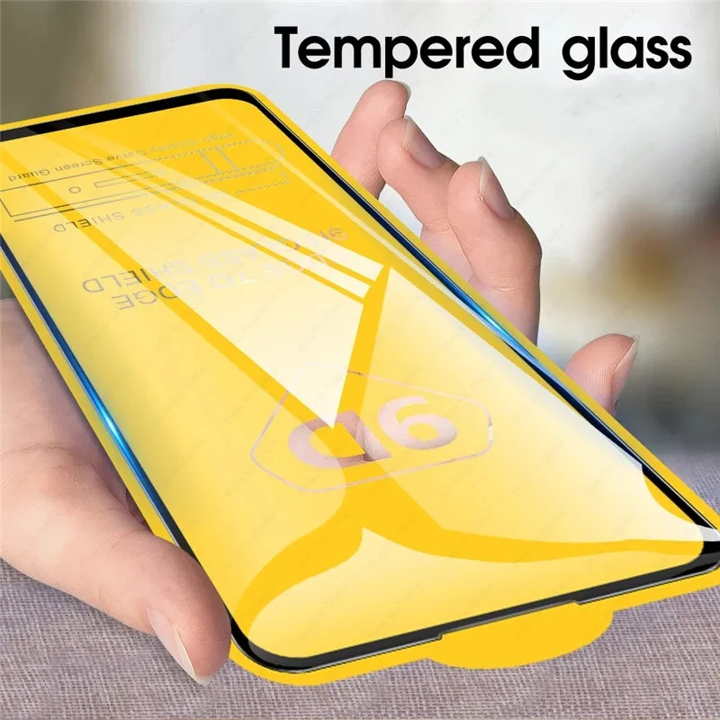 

9D Full Coverage Screen Protector For Realme 7 6 X50 Pro XT 6i 6S X 9H Tempered Glass Film For Realme X2 5 Pro X3 C11 C3 C12 C15