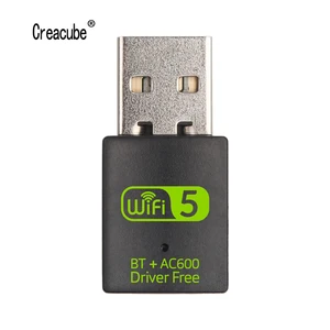 Беспроводной USB Wi-Fi адаптер Creacube 5G, совместимый с Bluetooth, адаптер 4,2 м, USB Wi-Fi приемник, сетевая карта, передатчик для ПК