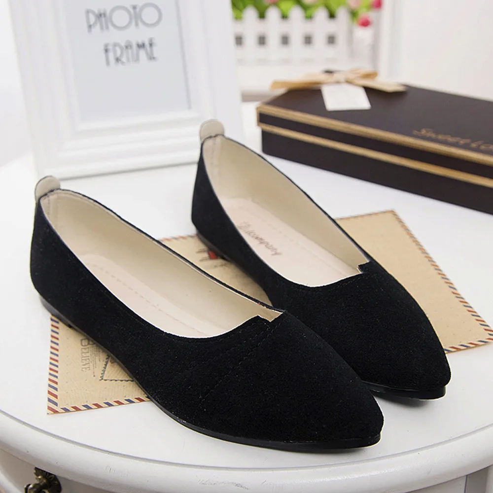 Женские туфли на плоской подошве новинка 2019 женские удобные с острым носком