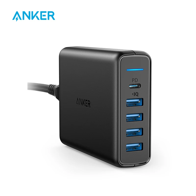 Зарядное устройство Anker A2056 5 портов цвет: белый/ черный|Зарядные устройства для