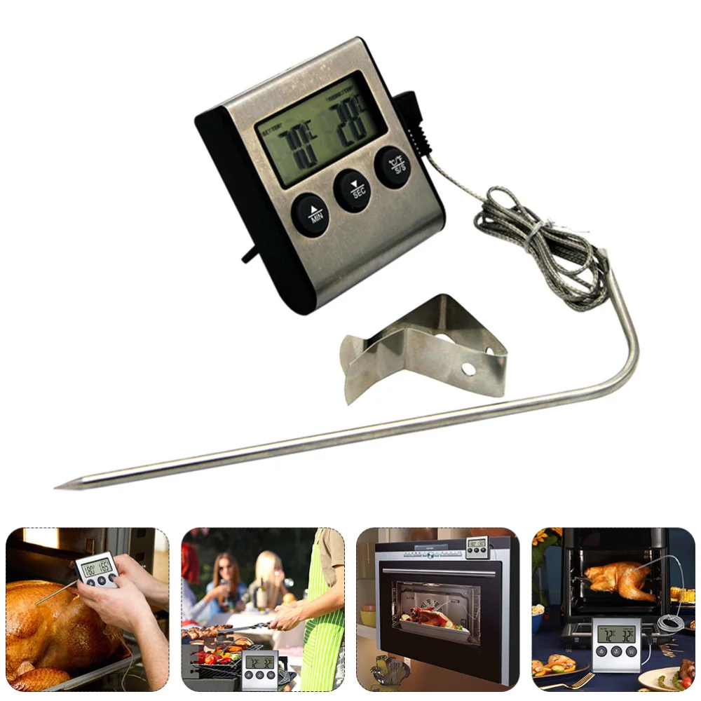 

1 Set Barbecue Oven BBQ Food with Clip (Silver)