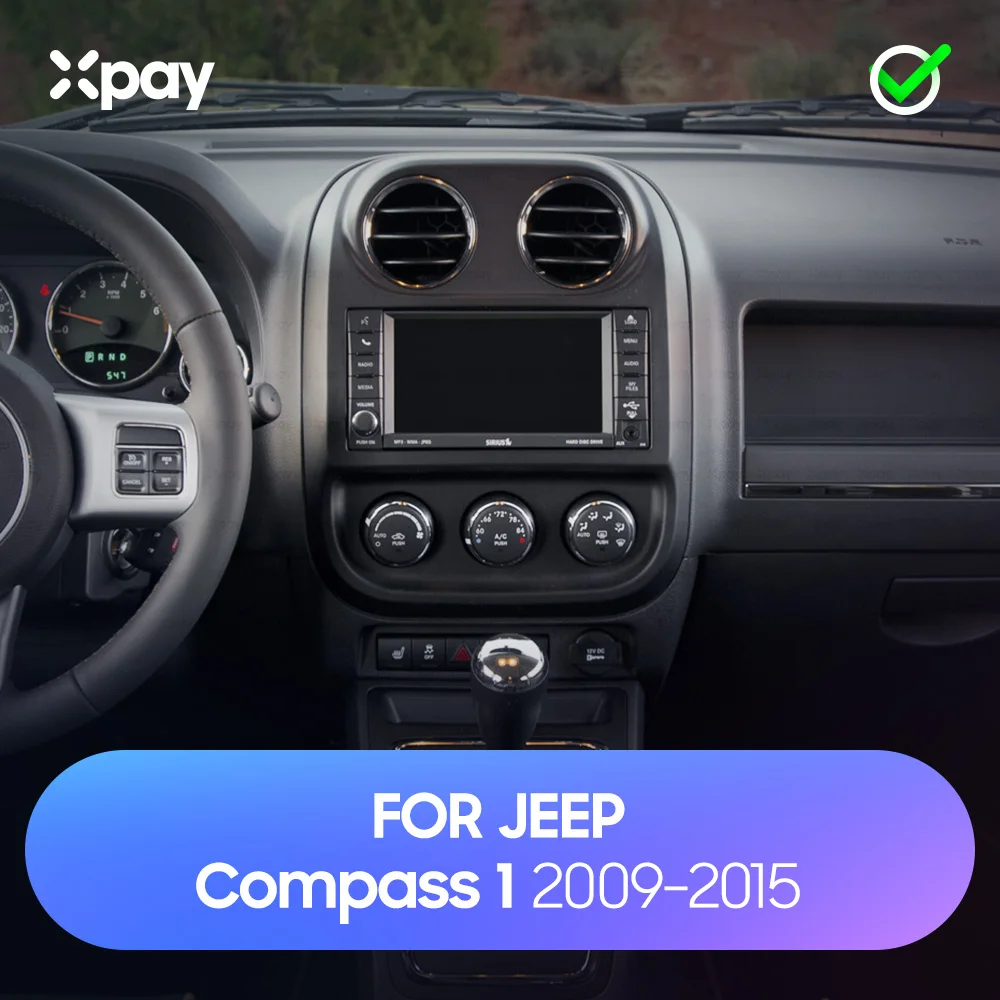 Приборная панель автомобильного радио XPAY 10 1 дюйма 2DIN используется для JEEP compass 2009