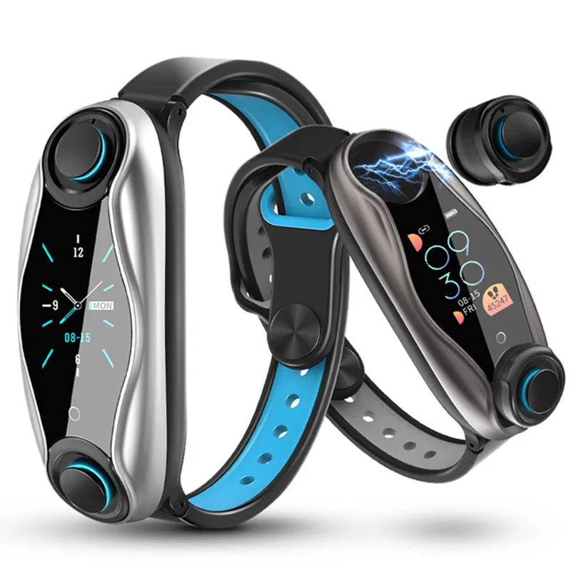 

Smart bracelet watch mobile phone call bluetooth headset sport pedometer heart rate blood pressure wireless waterproof wristband