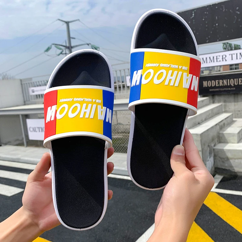 

2021 Men's Slippers Indoor Shoes for Man Soft Summer EVA Sandals Non-slip Male Water Slides Bathroom Shower Slippers