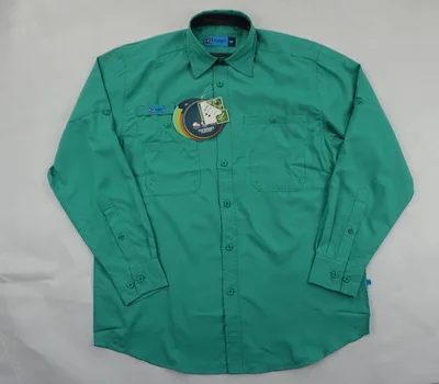 Style 2-Green Новинка, мужские рубашки для рыбалки, для улицы, быстросохнущая, анти-УФ футболка, мужская, для рыбалки, для улицы, рубашка LS, плюс размер, США, L-3XL, акция - Цвет: Style 2-Green