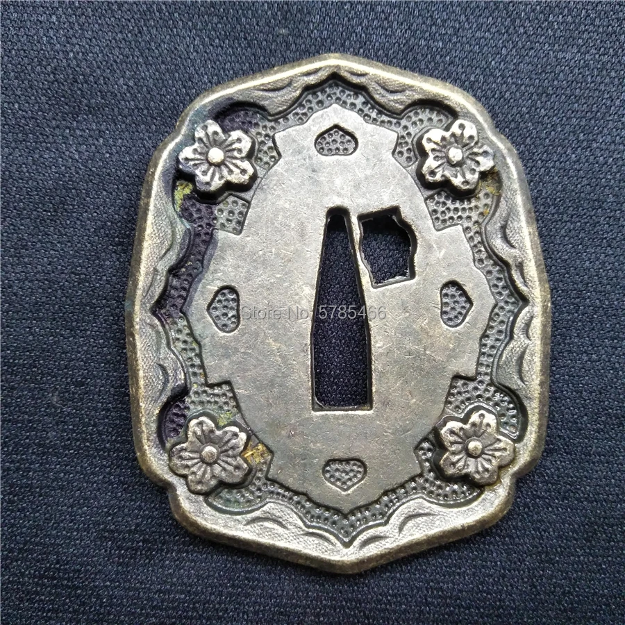 Военные фитинги из сплава японская катана меч вакидзаси аксессуары DIY TSUBA + FUCHI