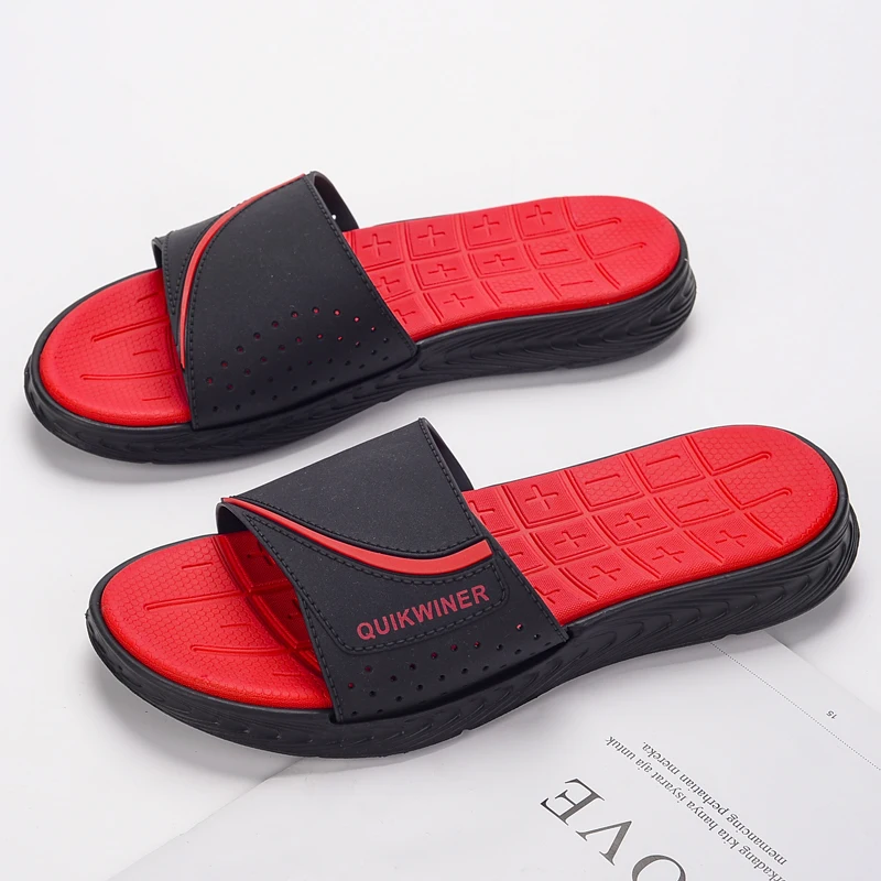 Сланцы мужские для дома и пляжа Нескользящие шлепанцы душа водонепроницаемая