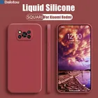Для Xiaomi Poco X3 NFC M3 Pro F3 Redmi Note 10 9 8 Pro Max 10S 9S 9T 9A Mi 11 10T Lite, роскошный квадратный жидкий силиконовый чехол