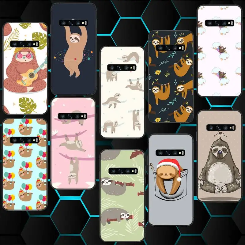 

Cute sloth Phone Case for Galaxy J2pro J4 J5 J6 J7 J5prime J72016 J82018 M10 M20 M30 funda Cover