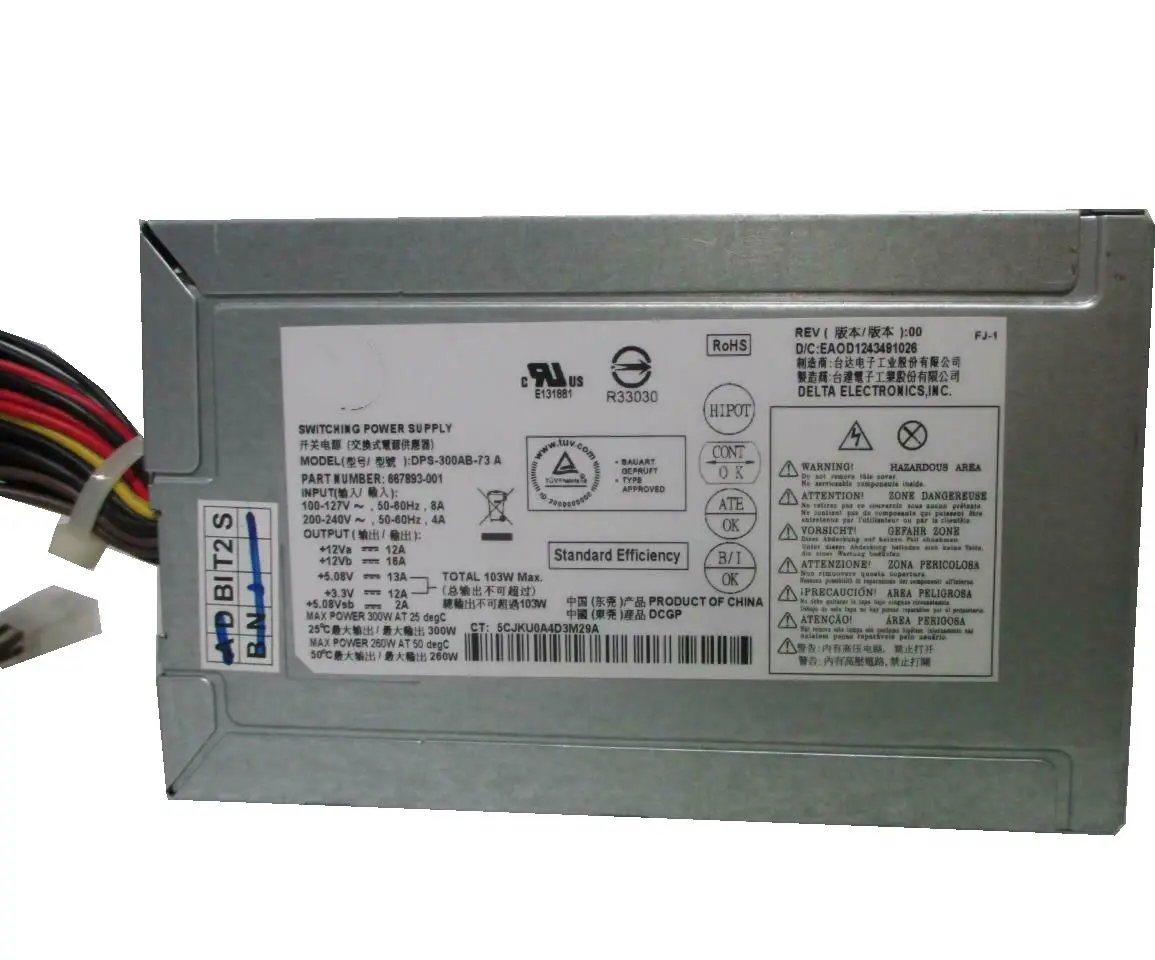 GD оригинал для HP 300W D11-300N1A 24Pin ATX источник питания 667893-001 667893-003 715185-001 полностью